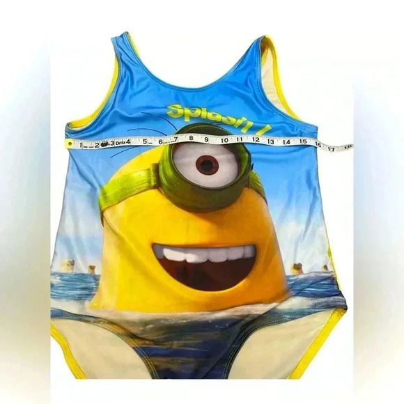NWOT, Minions Illumination Entertainment, Swimsuit, XL, Yellow &Blue ☀️ - Picture 7 of 10